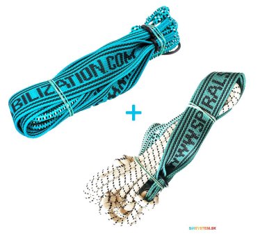 Elastické lano 6 mm + elastické lano Šport 8 mm