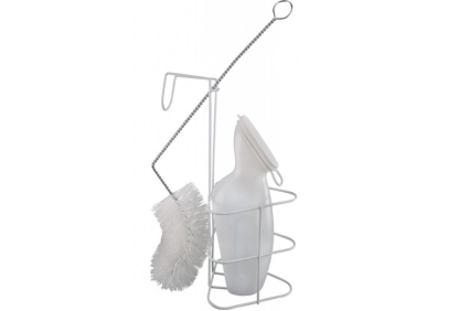 Nádoba na moč s držiakom a kefou, dámska - KP119