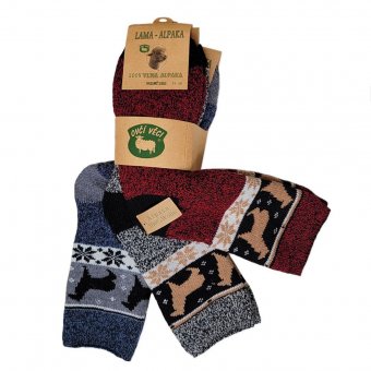 Vlnené ponožky Lama Alpaka 3 páry, Dámske