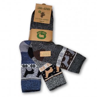 Vlnené ponožky Lama Alpaka 3 páry